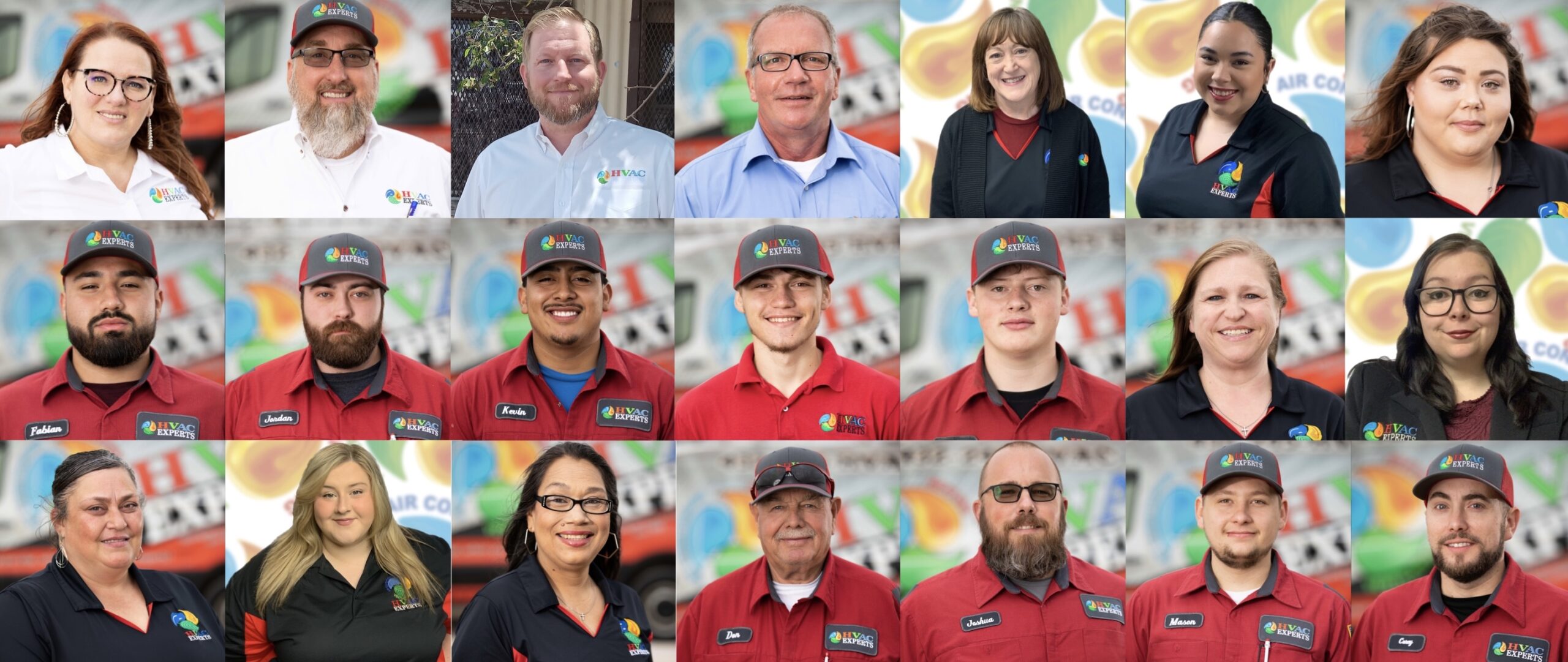 Collage of HVAC Experts jobs completed across West Texas